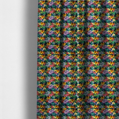 Midnight Tropical Garden Upholstery Fabric DP-140 - Made To Measure Curtains