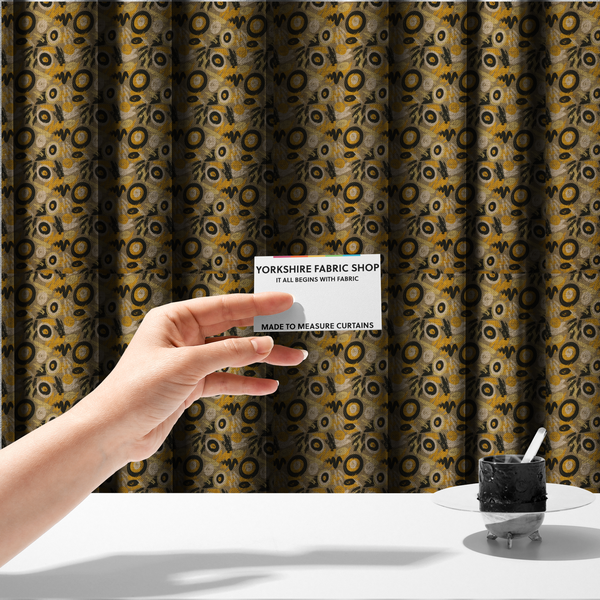 Bohemian Graffiti Abstract Upholstery Fabric DP-141 - Made To Measure Curtains