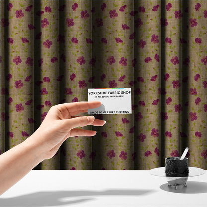 Woven Meadow Morning Upholstery Fabric DP-142 - Made To Measure Curtains