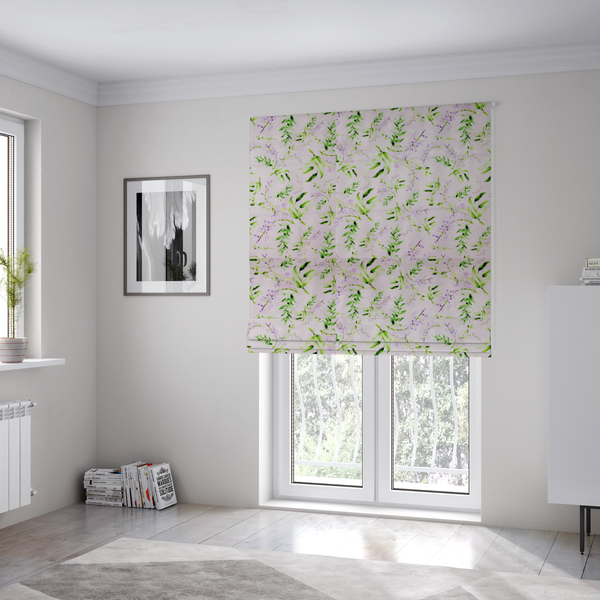 Enchanted Lilac Vines Upholstery Fabric DP-143 - Roman Blinds