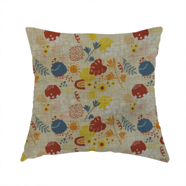Sunburst Folk Floral Upholstery Fabric DP-146 - Handmade Cushions