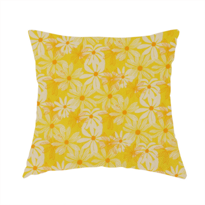 Seventies Summer Daisy Upholstery Fabric DP-147 - Handmade Cushions