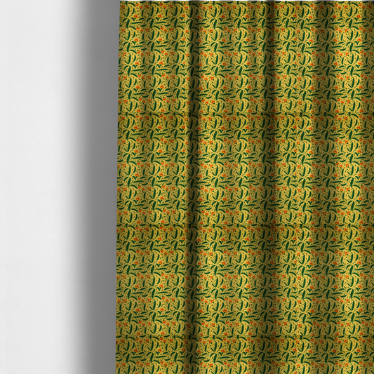 Golden Meadow Floral Upholstery Fabric DP-149 - Made To Measure Curtains