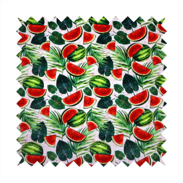 Watermelon Extravaganza Soft Velvet Upholstery Fabric DP-15
