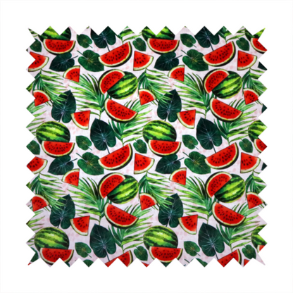 Watermelon Extravaganza Soft Velvet Upholstery Fabric DP-15