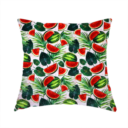 Watermelon Extravaganza Soft Velvet Upholstery Fabric DP-15 - Handmade Cushions