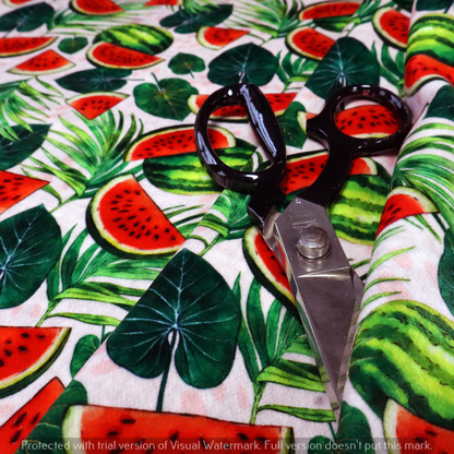 Watermelon Extravaganza Soft Velvet Upholstery Fabric DP-15