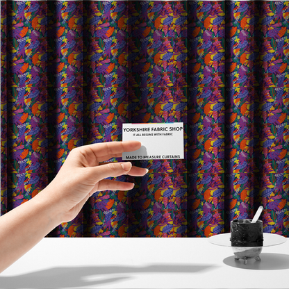 Electric Jungle Upholstery Fabric DP-150 - Made To Measure Curtains