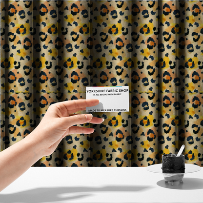 Saffron Savannah Spots Upholstery Fabric DP-152 - Made To Measure Curtains