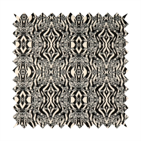 Midnight Damask Distortion Upholstery Fabric DP-154 - Roman Blinds