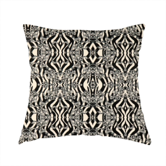 Midnight Damask Distortion Upholstery Fabric DP-154 - Handmade Cushions