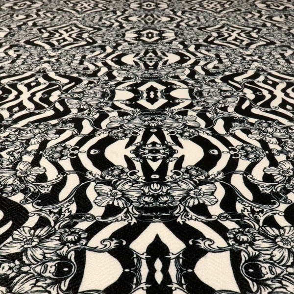 Midnight Damask Distortion Upholstery Fabric DP-154 - Roman Blinds