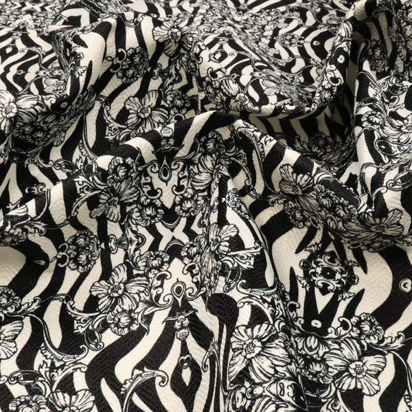 Midnight Damask Distortion Upholstery Fabric DP-154 - Roman Blinds