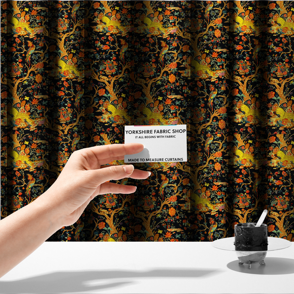 Maximalist Paradise Tree of Life Upholstery Fabric DP-16 - Made To Measure Curtains