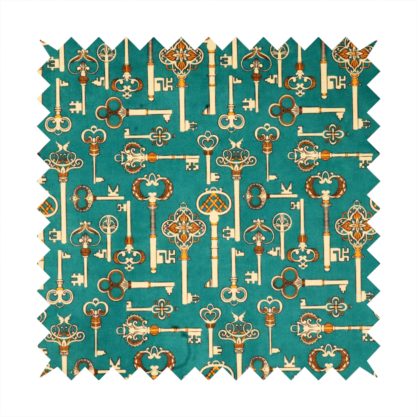 The Lost Library Keys Upholstery Fabric DP-161 - Made To Measure Curtains