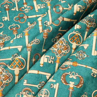 The Lost Library Keys Upholstery Fabric DP-161 - Made To Measure Curtains