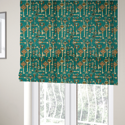 The Lost Library Keys Upholstery Fabric DP-161 - Roman Blinds