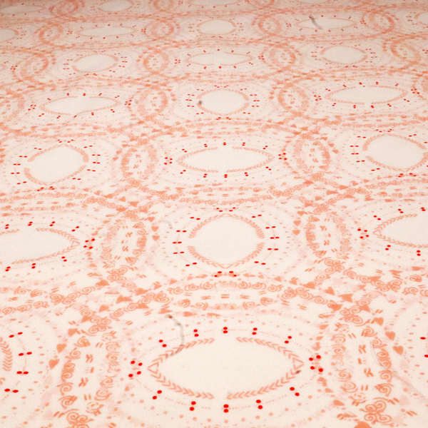 Dusty Rose Dot Work Upholstery Fabric DP-165 - Roman Blinds