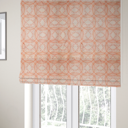 Dusty Rose Dot Work Upholstery Fabric DP-165 - Roman Blinds