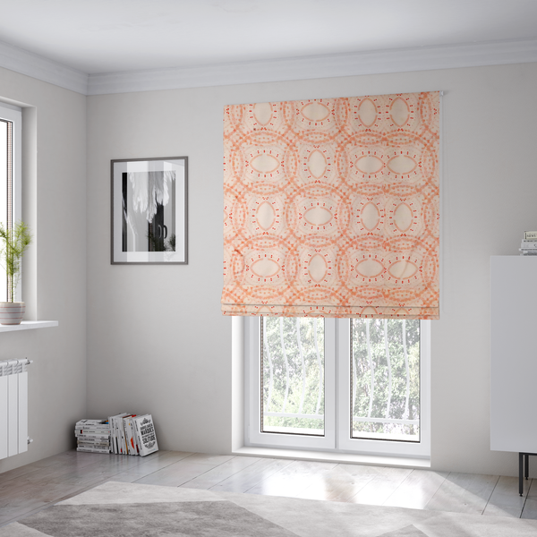 Dusty Rose Dot Work Upholstery Fabric DP-165 - Roman Blinds