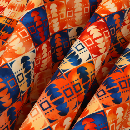 Kaleidoscope Sunset Upholstery Fabric DP-166 - Handmade Cushions