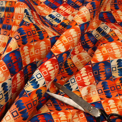 Kaleidoscope Sunset Upholstery Fabric DP-166 - Handmade Cushions