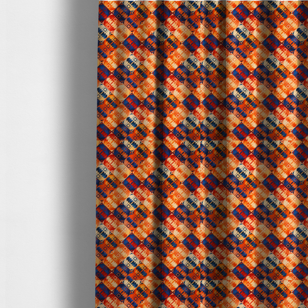 Kaleidoscope Sunset Upholstery Fabric DP-166 - Made To Measure Curtains