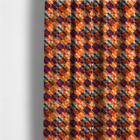 Kaleidoscope Sunset Upholstery Fabric DP-166 - Made To Measure Curtains