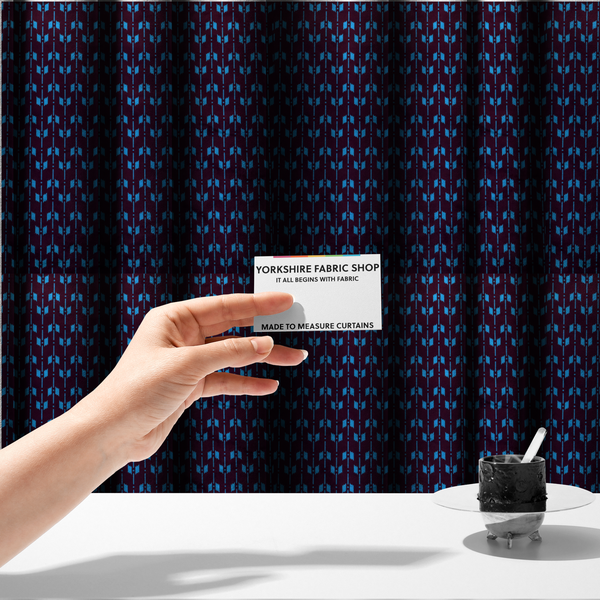 Midnight Stream Upholstery Fabric DP-167 - Made To Measure Curtains