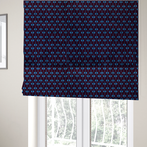 Midnight Stream Upholstery Fabric DP-167 - Roman Blinds