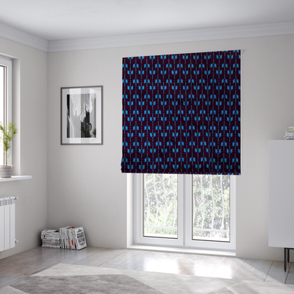 Midnight Stream Upholstery Fabric DP-167 - Roman Blinds