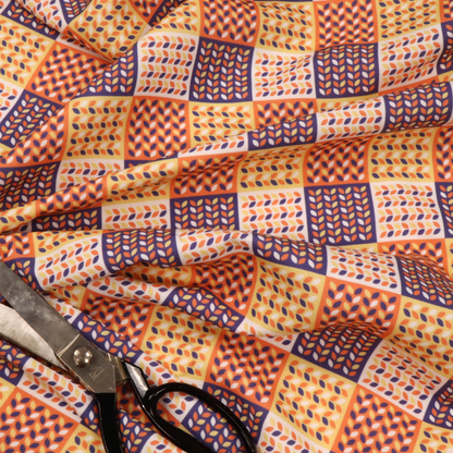 Vertical Velocity Geometric Upholstery Fabric DP-168