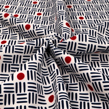 The Modernist's Dot Grid Upholstery Fabric DP-169 - Roman Blinds