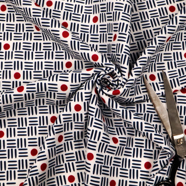 The Modernist's Dot Grid Upholstery Fabric DP-169 - Roman Blinds