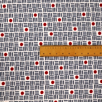 The Modernist's Dot Grid Upholstery Fabric DP-169 - Roman Blinds