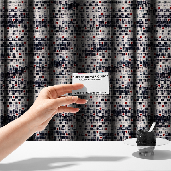 The Modernist's Dot Grid Upholstery Fabric DP-169 - Made To Measure Curtains