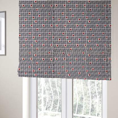 The Modernist's Dot Grid Upholstery Fabric DP-169 - Roman Blinds