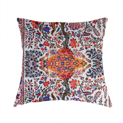 Grand Symmetrical Botanical Upholstery Fabric DP-17 - Handmade Cushions