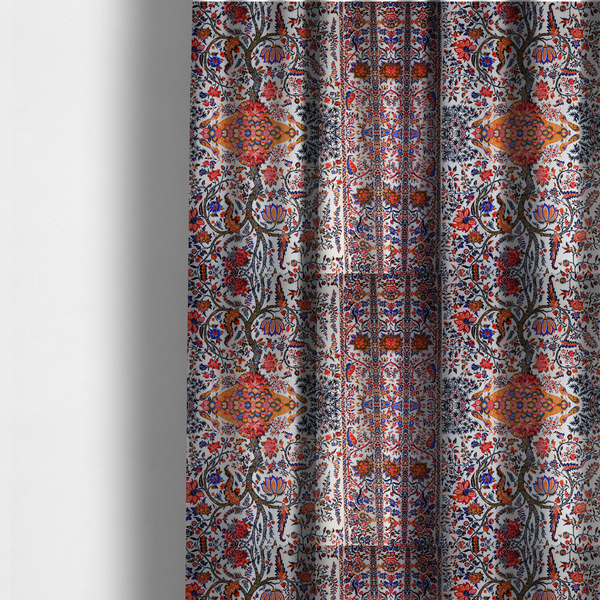 Grand Symmetrical Botanical Upholstery Fabric DP-17 - Made To Measure Curtains