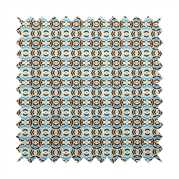 Turkish Tile Medallion Upholstery Fabric DP-171 - Made To Measure Curtains