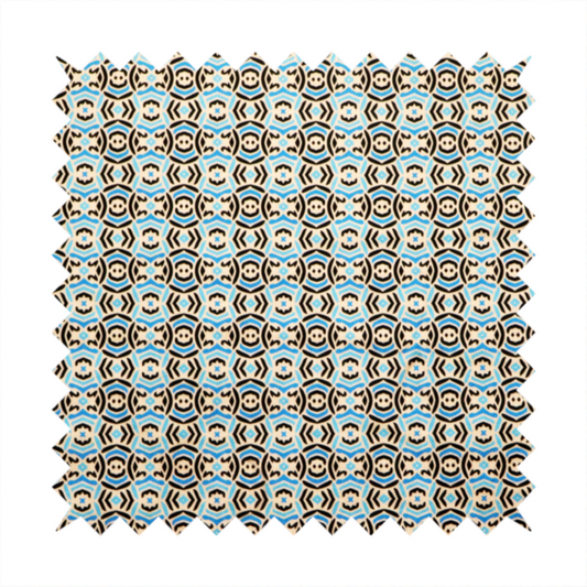 Turkish Tile Medallion Upholstery Fabric DP-171