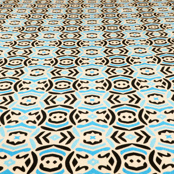 Turkish Tile Medallion Upholstery Fabric DP-171 - Made To Measure Curtains