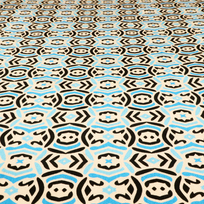 Turkish Tile Medallion Upholstery Fabric DP-171 - Made To Measure Curtains