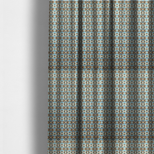 Turkish Tile Medallion Upholstery Fabric DP-171 - Made To Measure Curtains