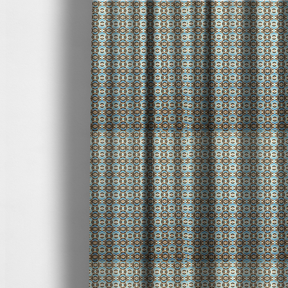 Turkish Tile Medallion Upholstery Fabric DP-171 - Made To Measure Curtains