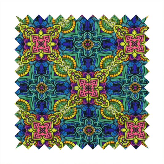 Stained Glass Prism Upholstery Fabric DP-174