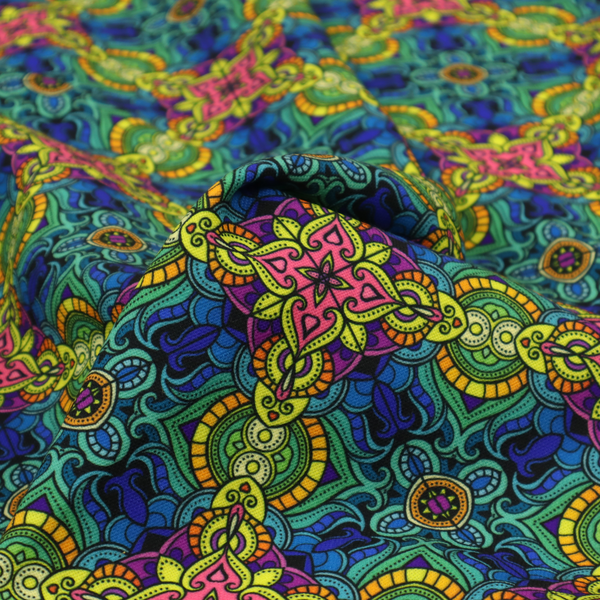 Stained Glass Prism Upholstery Fabric DP-174