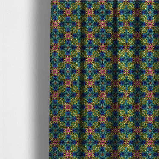Stained Glass Prism Upholstery Fabric DP-174 - Made To Measure Curtains