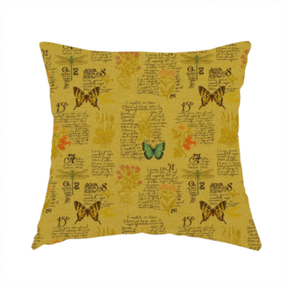 Honeyed Butterfly Memoirs Upholstery Fabric DP-175 - Handmade Cushions