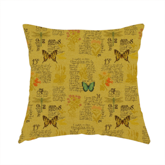 Honeyed Butterfly Memoirs Upholstery Fabric DP-175 - Handmade Cushions